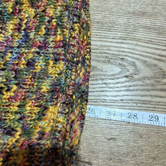 Talbots Womens Wool Blend Mock Neck Cardigan Sweater Vest Multi-Color Size Large - Picture 7 of 9